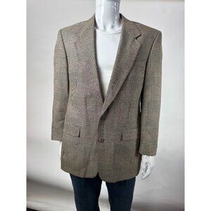 Austin Reed Vintage Plaid Wool Blazer Mens Houndstooth Sport Coat Dillards Exclu